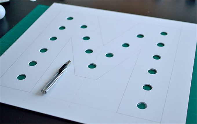10張圖教你制作一款個性字母燈